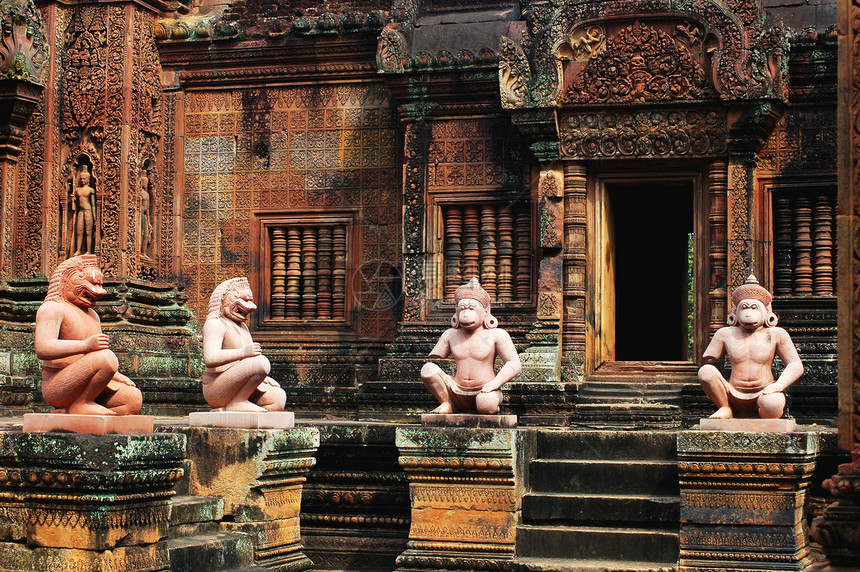 柬埔寨吴哥废墟收获宗教遗产建筑学岩石纪念碑雕刻旅行建筑图片