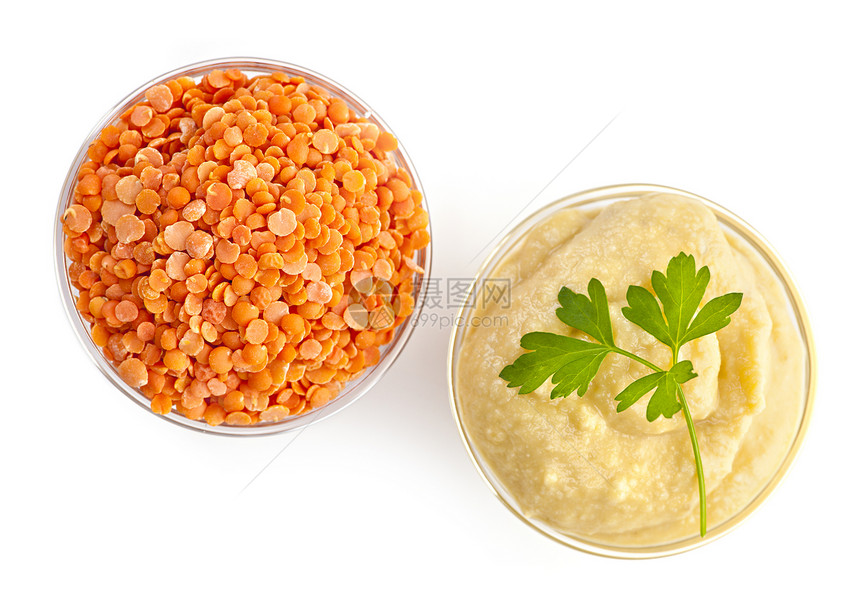 红扁豆和大扁豆烹饪蔬菜营养纤维白色种子传播食物食品豆类图片