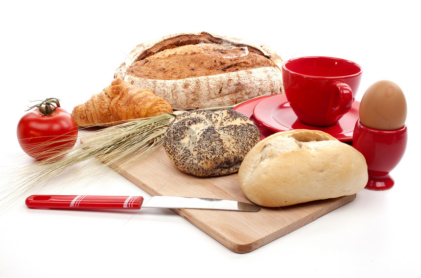 各种面包卷和小圆面包包子午餐棕色粮食厨房盒子产品早餐谷物营养图片