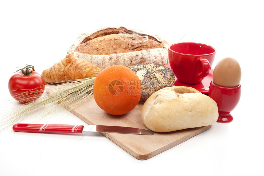 各种面包卷和小圆面包盒子早餐午餐谷物厨房棕色营养食物粮食产品图片