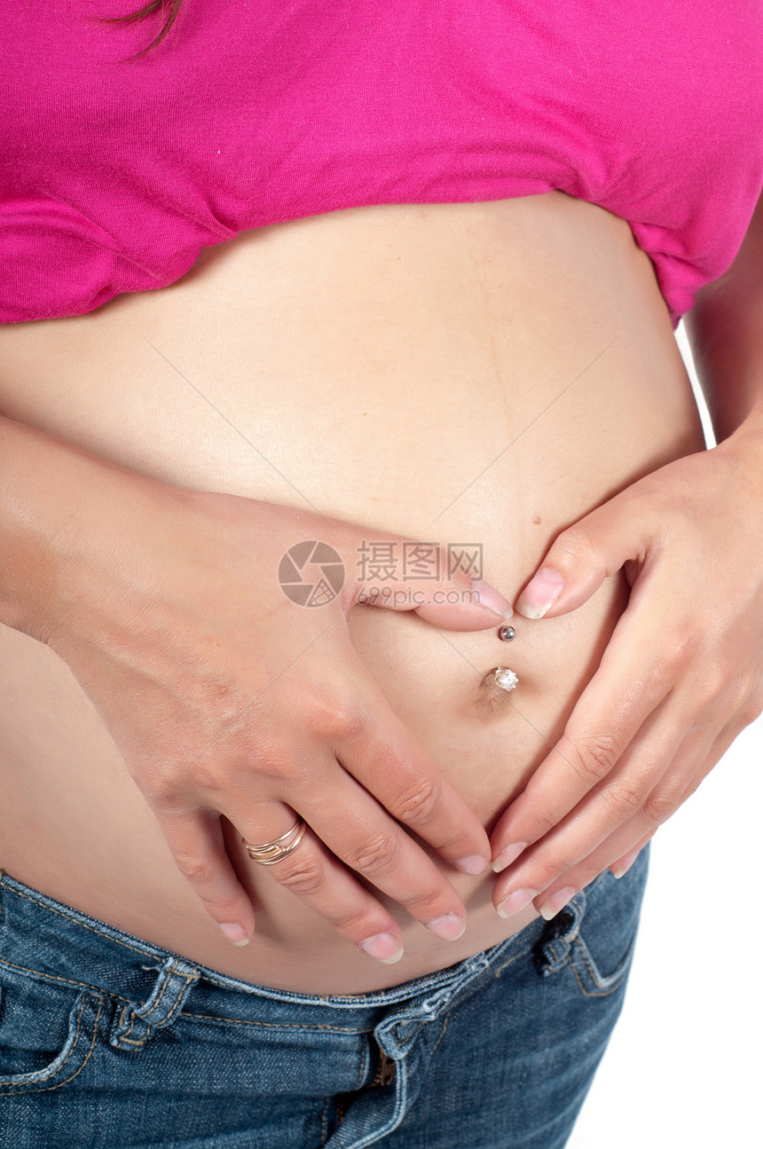 美丽的怀孕孕妇肚子母性卫生女士腹部女性保健婴儿工作室女孩图片
