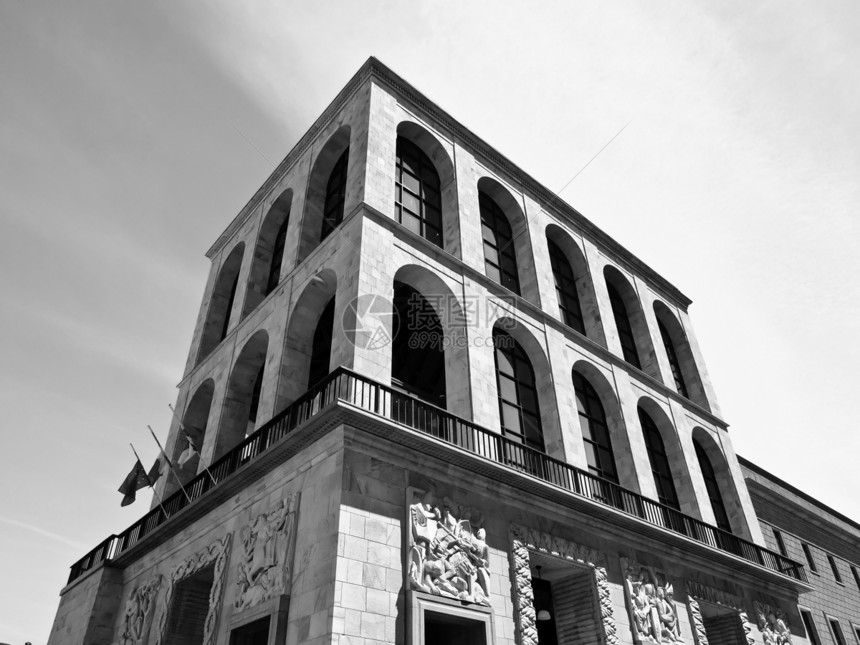 阿伦加里奥 米兰白色博物馆纪念碑黑色新世纪地标图片