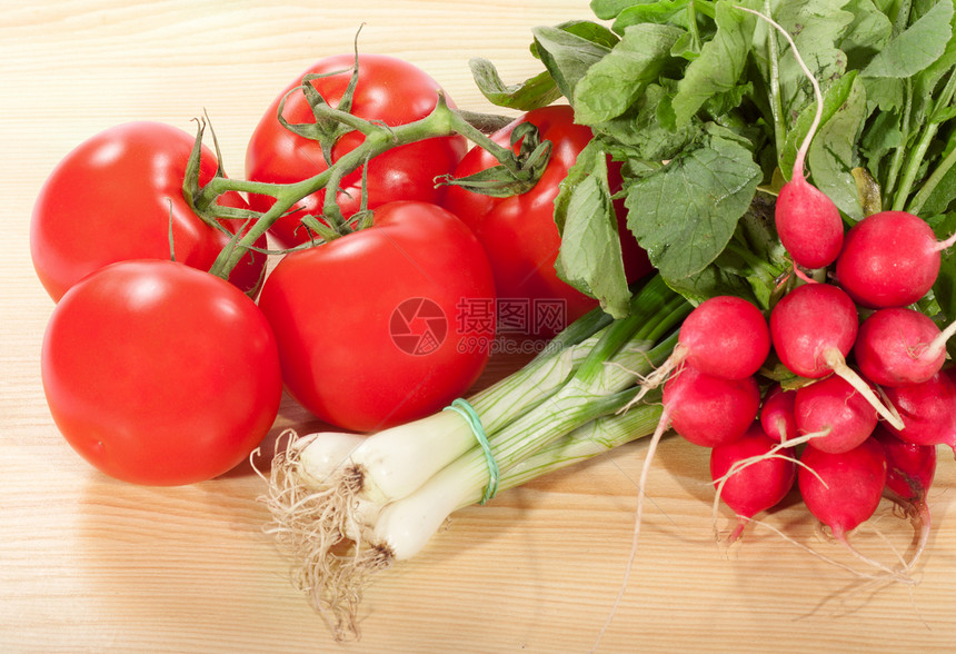 新鲜蔬菜食物营养节食沙拉团体市场杂货叶子萝卜木板图片