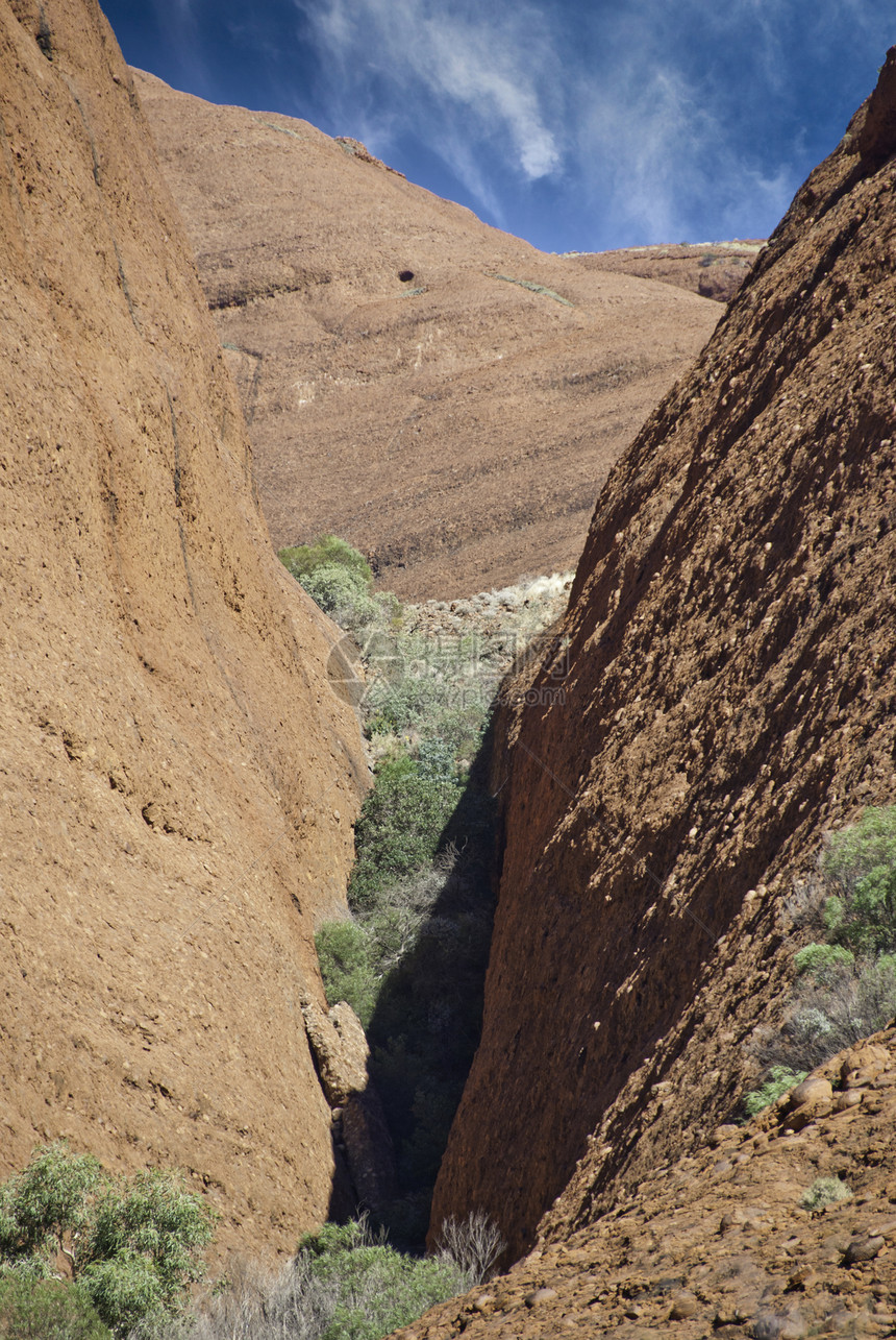 澳大利亚外背的颜色和山丘中心沙漠盎司蓝色假期风景领土弹珠全景橙子图片