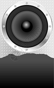A 背景扬声器技术音响响度舞蹈音乐插图金属传单系统背景图片
