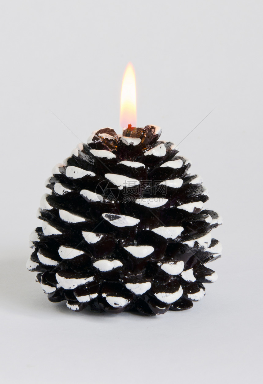 燃烧装饰蜡烛耀斑白色木头烧伤火焰图片
