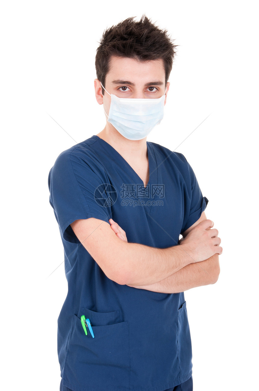 戴面罩的医生工作室牙医保健工作职业实习生工人面具男性外科图片