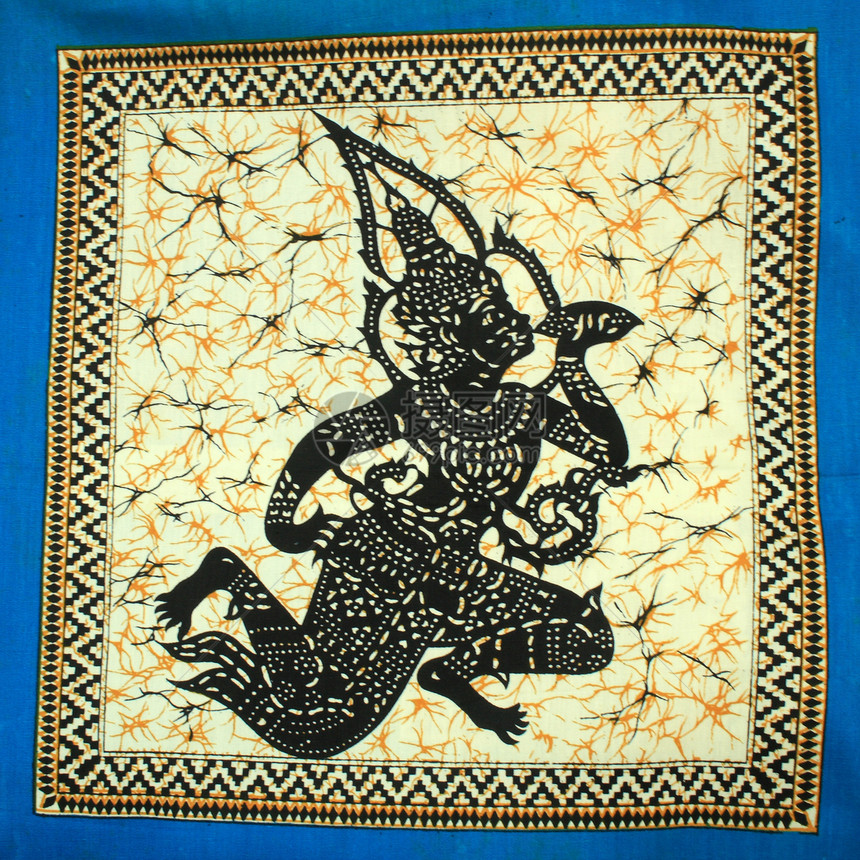 泰国丝绸民间传统墙纸织物染料纺织品色调衣服手工图片
