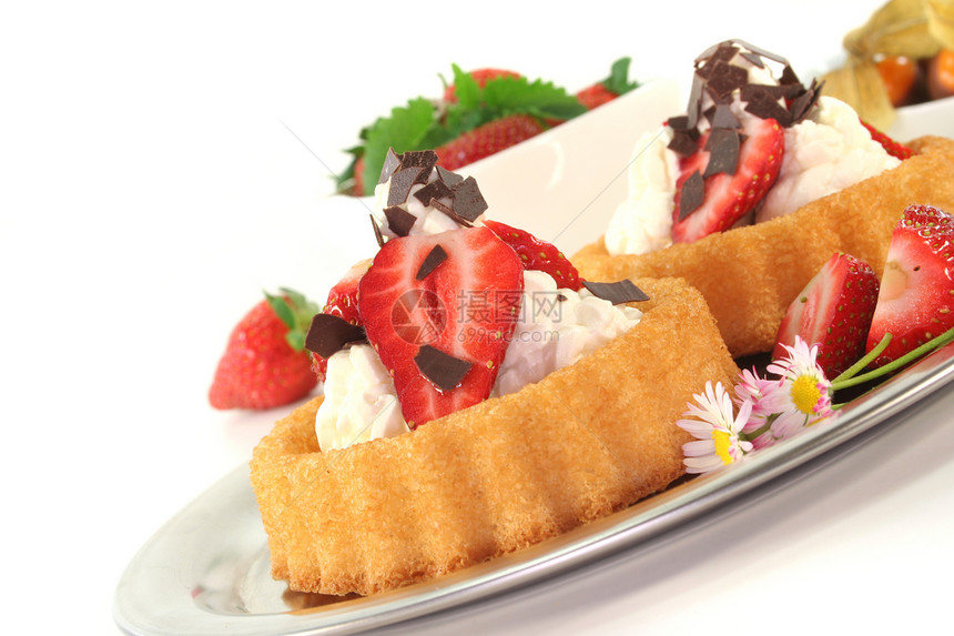 草莓派水果蛋糕蛋糕咖啡店巧克力甜点面包餐饮菜肴糖果糕点图片