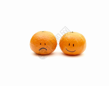 悲伤和微笑的橘子高清图片