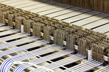 纺织机的紧闭制造业机械化细节制造机械纺纱自动化纺织亚麻面料背景图片