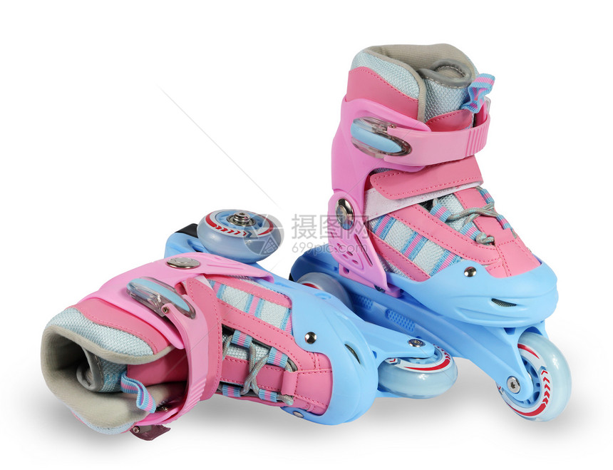 滚式滑冰滚筒排队衣服工作室车轮锻炼框架享受鞋类旱冰图片