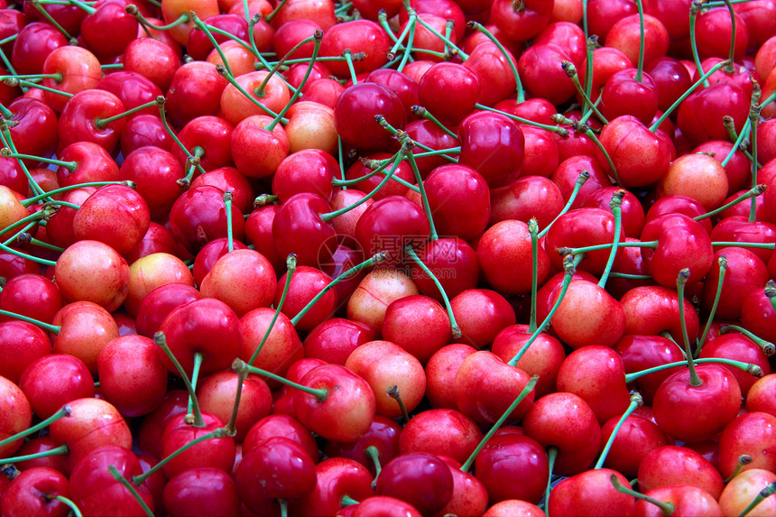 甜樱桃食物生活水平农业红色生产水果黄色商品早餐图片