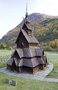 挪威旅行精神外观历史历史性教会建筑学景点建筑位置高清图片