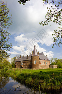 荷兰城堡外观赫尔嫩高清图片