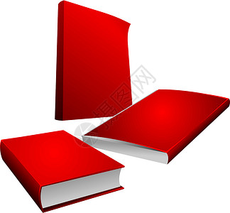 书本智慧教育文学学校文化教科书插图红色阅读学习背景图片