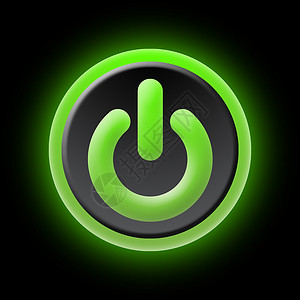 绿按钮积分白色设备圆圈背景图片
