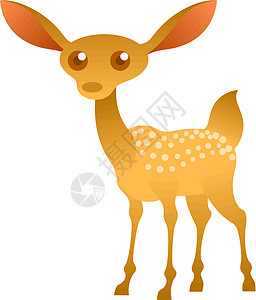 卡通鹿艺术装饰品荒野节日生态野生动物卡通片喇叭动物生物背景图片