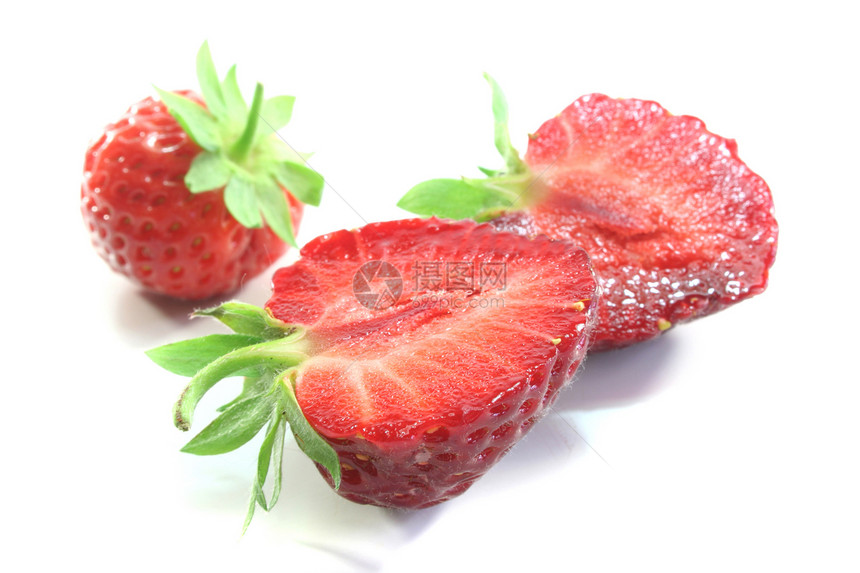 草莓红色喜悦绿色课程维生素浆果诱惑甜点水果花园图片