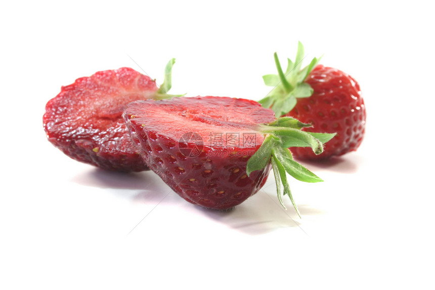 草莓课程花园土壤诱惑绿色食物果味红色维生素甜点图片