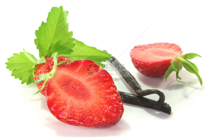 草莓香草绿色维生素香草土壤果味食物诱惑甜点叶子红色图片