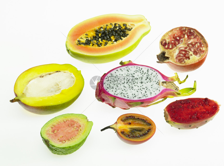 热带热带水果静物异国情调维生素营养石榴插图食物食品内饰图片
