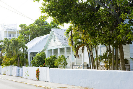 基韦斯特种族基韦斯特 佛罗里达礁岛群 佛罗里达州 美国房子位置世界旅行建筑学房屋街道建筑物外观建筑背景