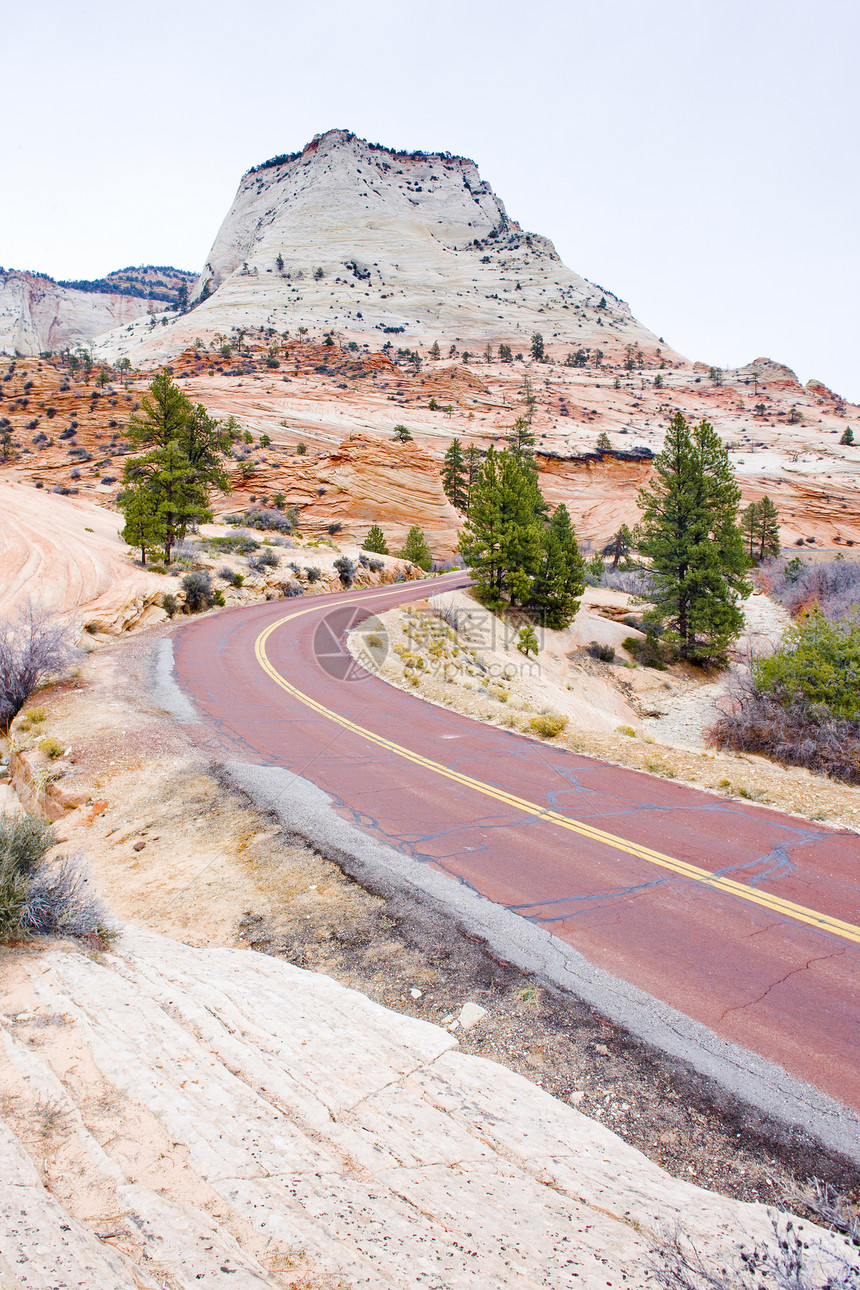 美国犹他州犹他风景侵蚀旅行孤独地质学岩层道路自然现象地质岩石图片