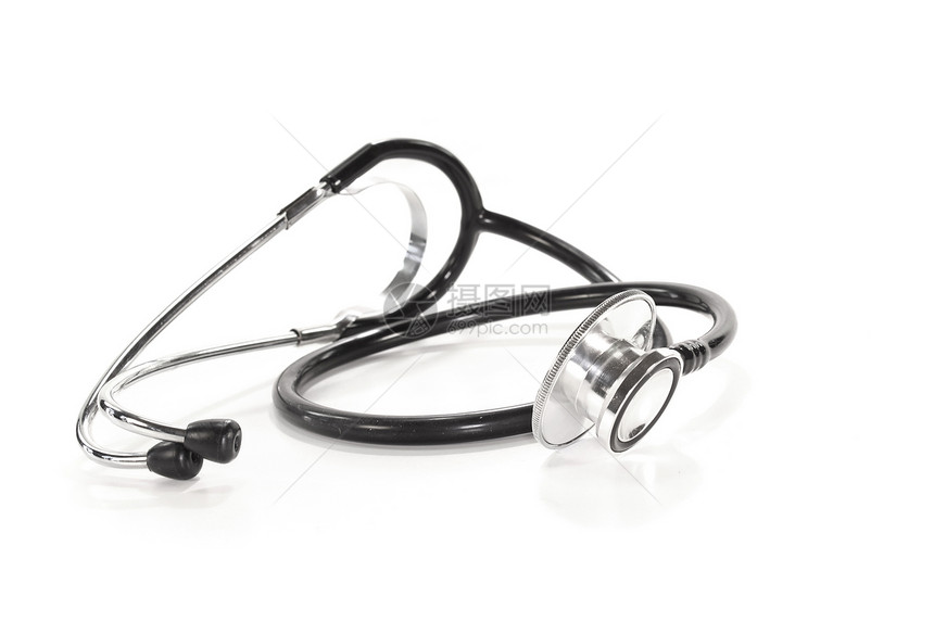 立管镜调查水平医疗黑色听诊心音乐器白色医改图片