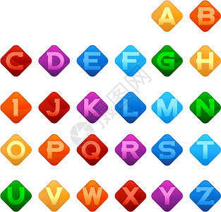 色彩多彩的字母标记辅音销售量公司社会元音商业广告营销邮戳背景图片