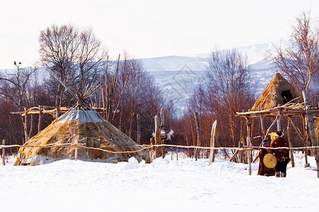 科里亚克人东部冬天高清图片