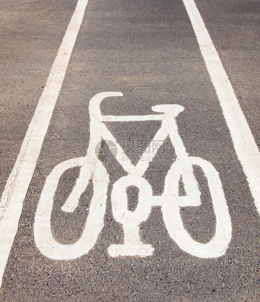 自行车车道标志交通街道运输图片