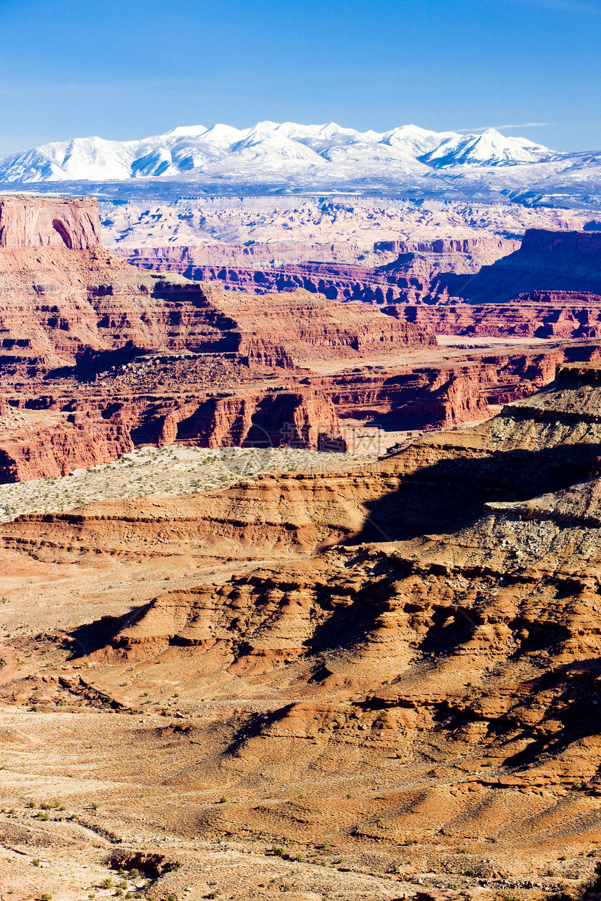 美国犹他州犹他州Canyonland国家公园外观自然保护区构造风景山脉侵蚀位置世界岩石峡谷图片