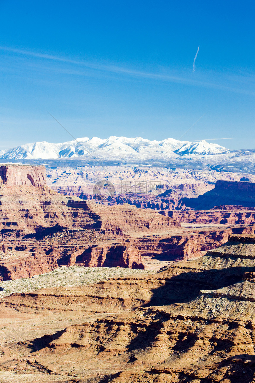 美国犹他州犹他州Canyonland国家公园构造岩石世界侵蚀自然保护区峡谷地质位置山脉地质学图片