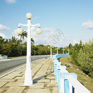 古巴Cayo Coco 古巴位置路灯外观世界高清图片