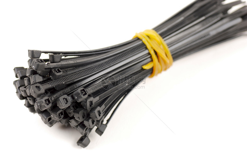 电缆带尼龙船运金属锁定机器材料塑料工艺黑色自锁图片