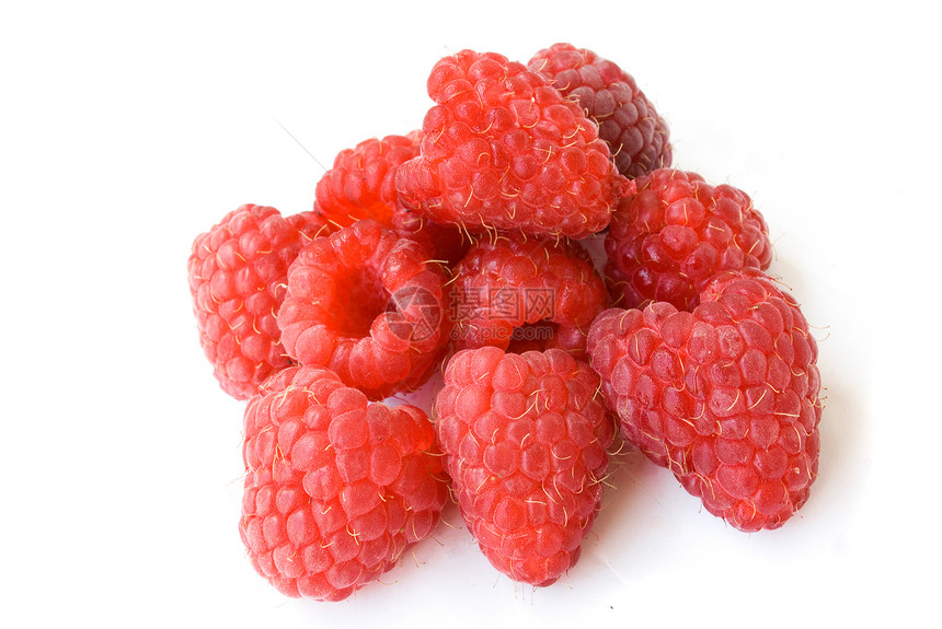 草莓饮食果汁宏观浆果茶点甜点树叶水果美食食物图片