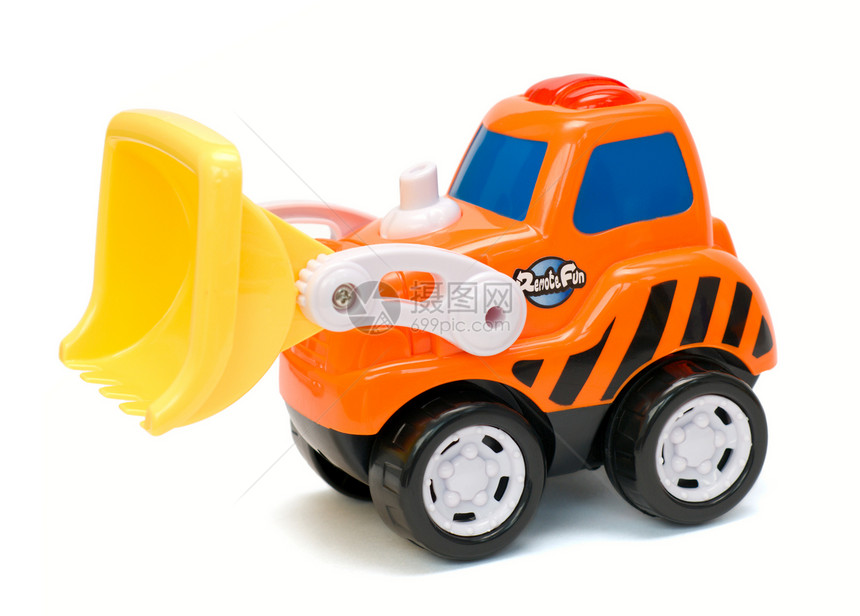 玩具挖土机控制板白色黄色乐趣车辆挖掘机金属卡车喜悦橙子图片