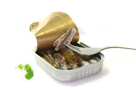 鱼香菜菜单罐装食物香料法庭海鲜餐厅白色沙拉高清图片