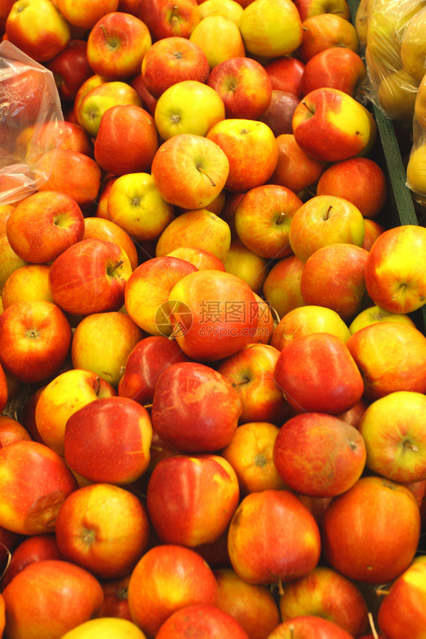 Apple 显示 彩虹花粉蔬菜生产饮食市场营养收成食物店铺农民商业图片