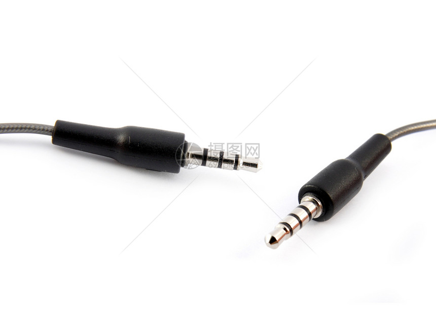 音频连接器金属商业耳机打碟机音乐工具派对插图细胞电缆图片