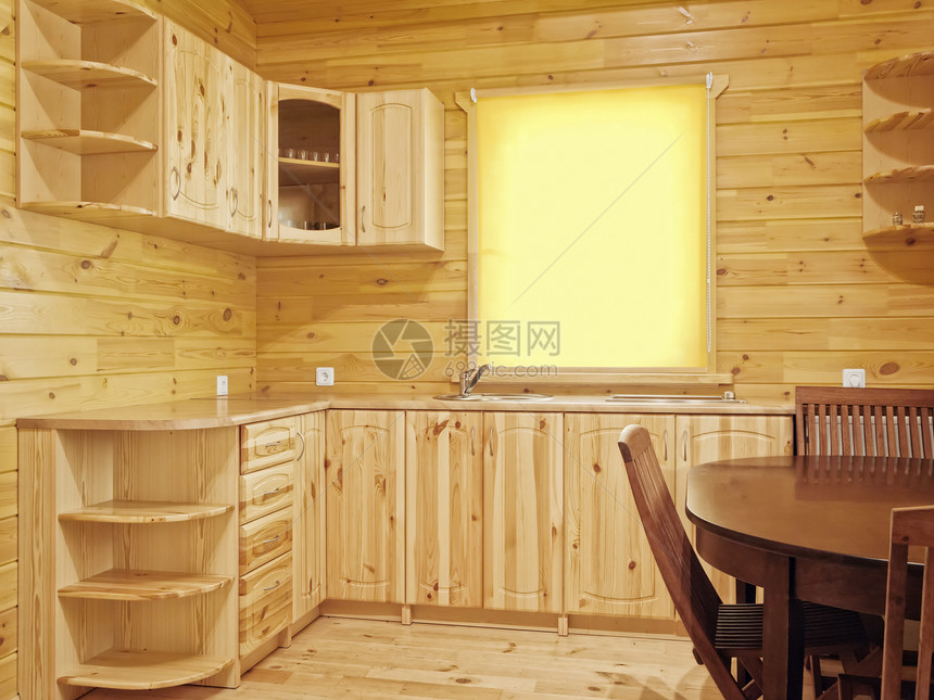 厨房内财产椅子橱柜地面家具木头架子住宅棕色窗户图片