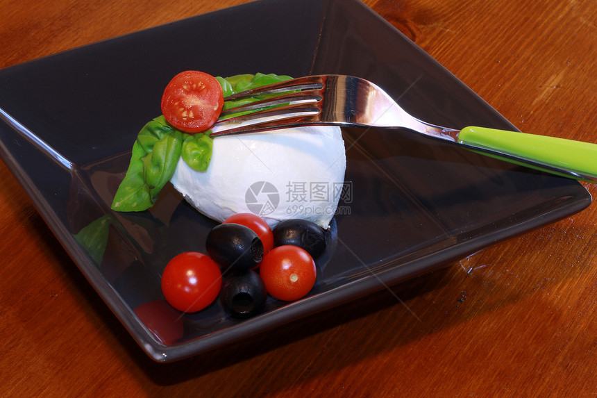 含有西红柿的马食物健康烹饪蔬菜午餐红色绿色白色营养图片