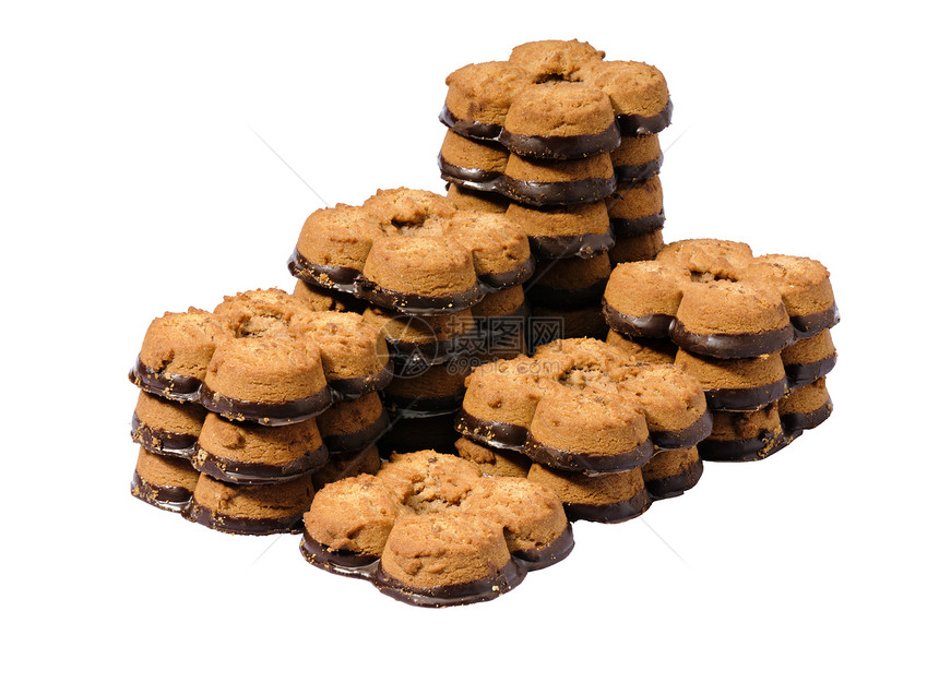 Cookies 饼干饮食部分小吃食物主食影棚甜食甜点剪裁摄影图片
