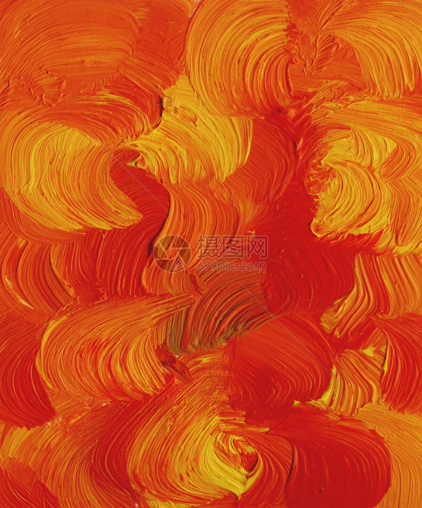 背景摘要 石油涂料风格橙子火焰艺术品手工素描墙纸绘画插图纤维图片