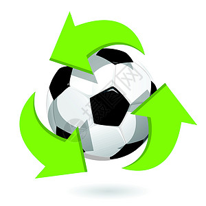 足球插图锦标赛白色圆形草本植物绿色运动场地皮革背景图片