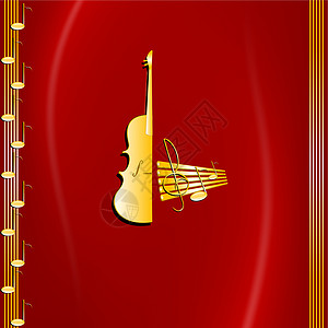 音乐和小提琴背景图片