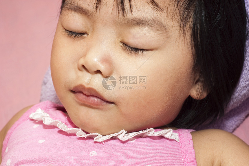 睡觉儿童女儿女孩小憩婴儿幼儿园孩子休息睡眠眼睛家庭图片