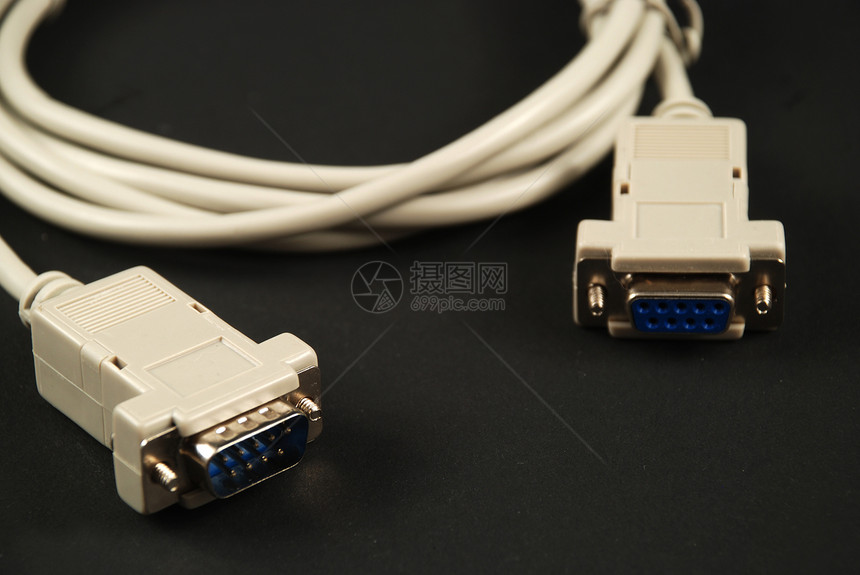 序列端端白色信号插头绳索别针连接器网络电线连续剧数据图片