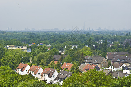 Ruhr 区域视图矿业城市天空天线地区旅行高清图片